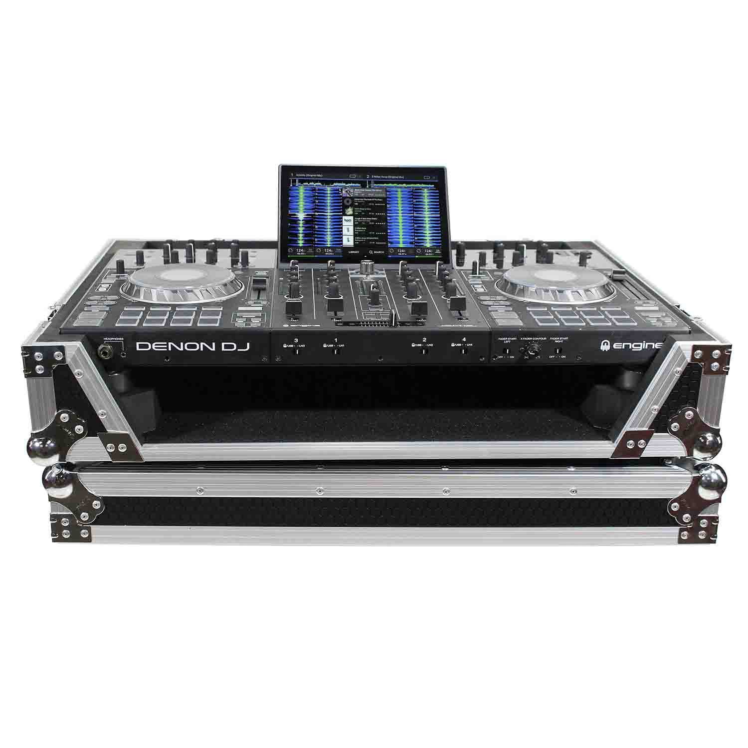 ProX XS-PRIME4 W, DJ Flight Case For Denon Prime 4 Standalone DJ System With Wheels - Hollywood DJ