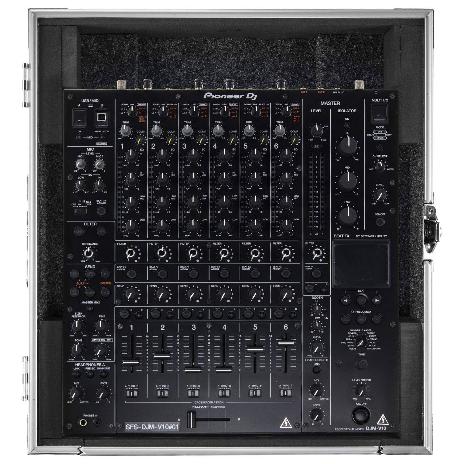 Odyssey FZDJMV10 ATA Flight Case for Pioneer DJM-V10 - Hollywood DJ