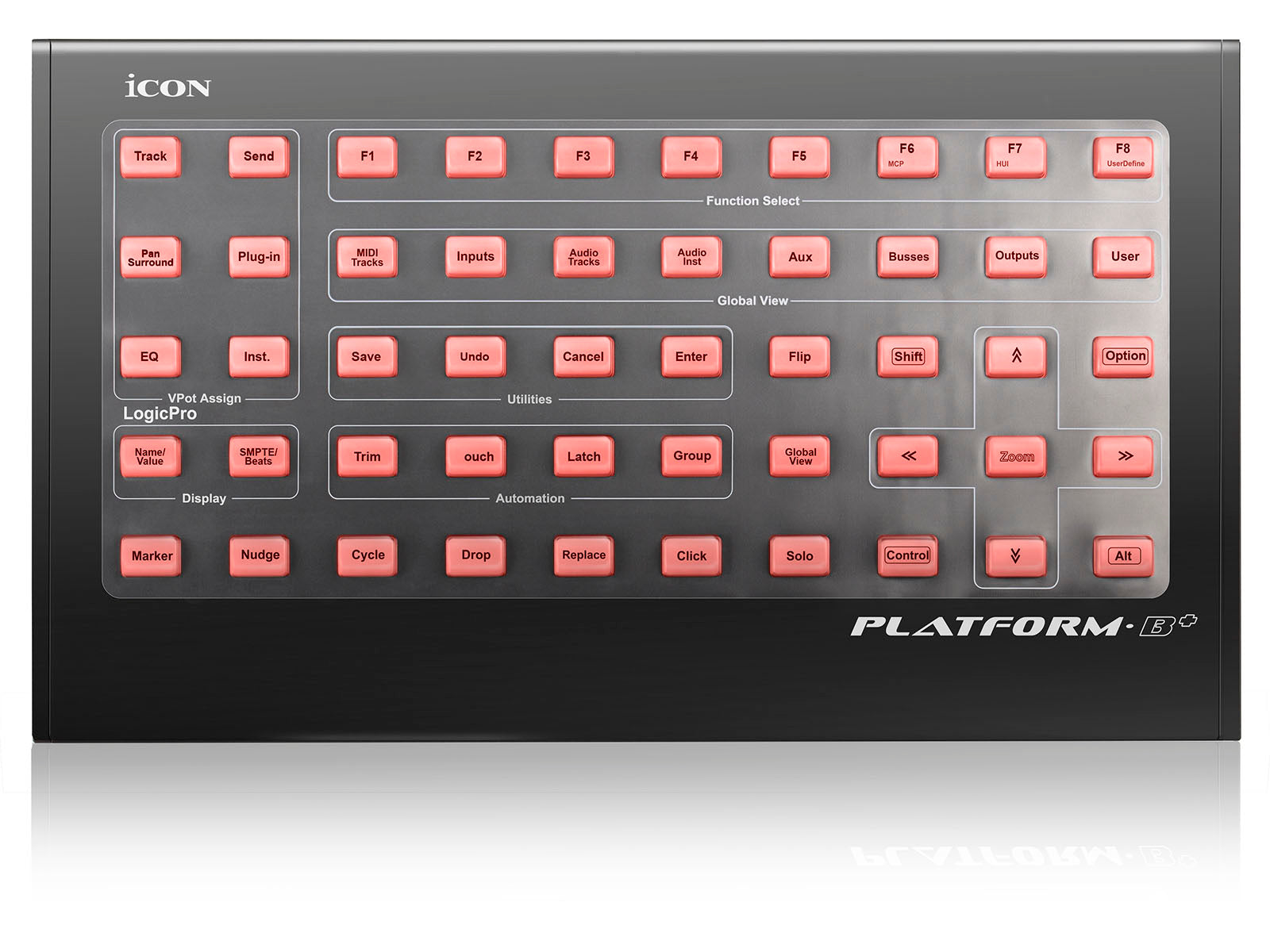 Icon Pro Audio PLATFORMB+ with 50 Buttons M+ Module Platform - Hollywood DJ