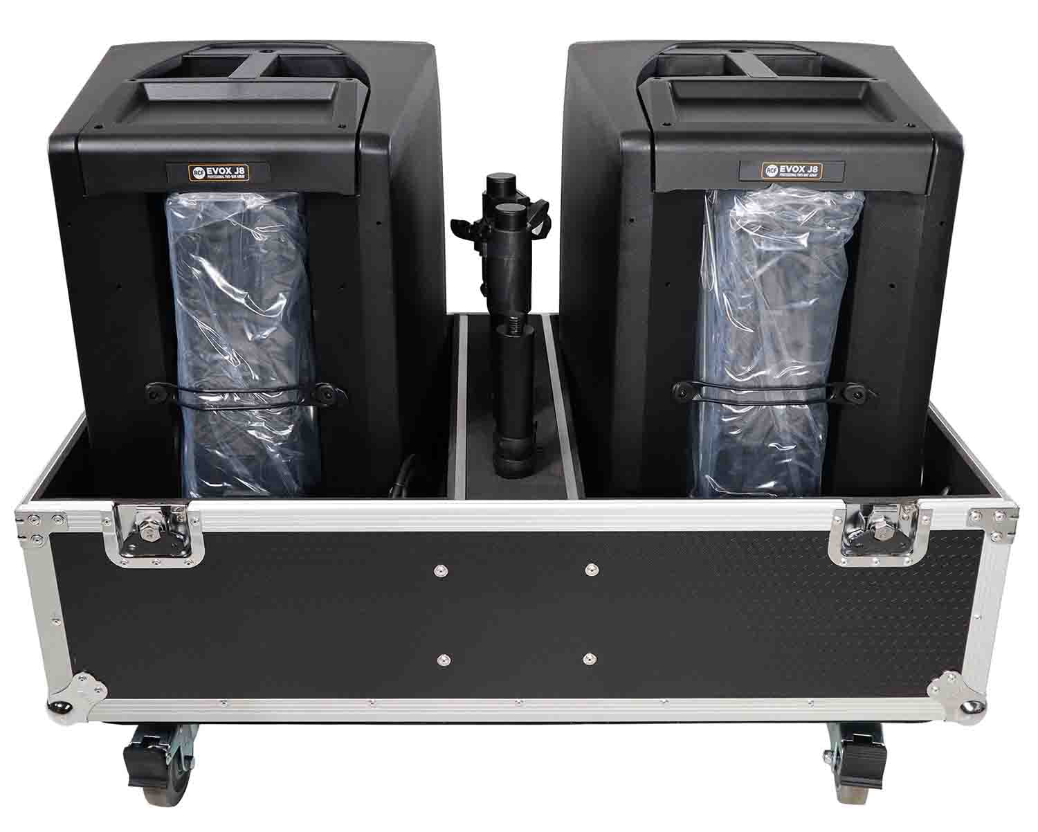ProX X-RCF-EVOX8J8X2W ATA Style Flight-Road Case for RCF EVOX 8 J8 JMIX8 Speaker Array System - Hollywood DJ
