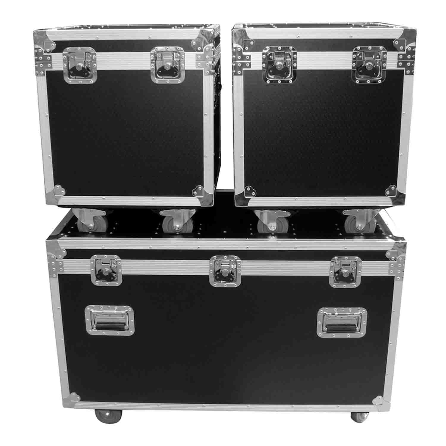 ProX XS-UTL3PKG Utility Storage ATA Style Road Cases 1 Large and 2 Half Size - 3 Case Package - Hollywood DJ