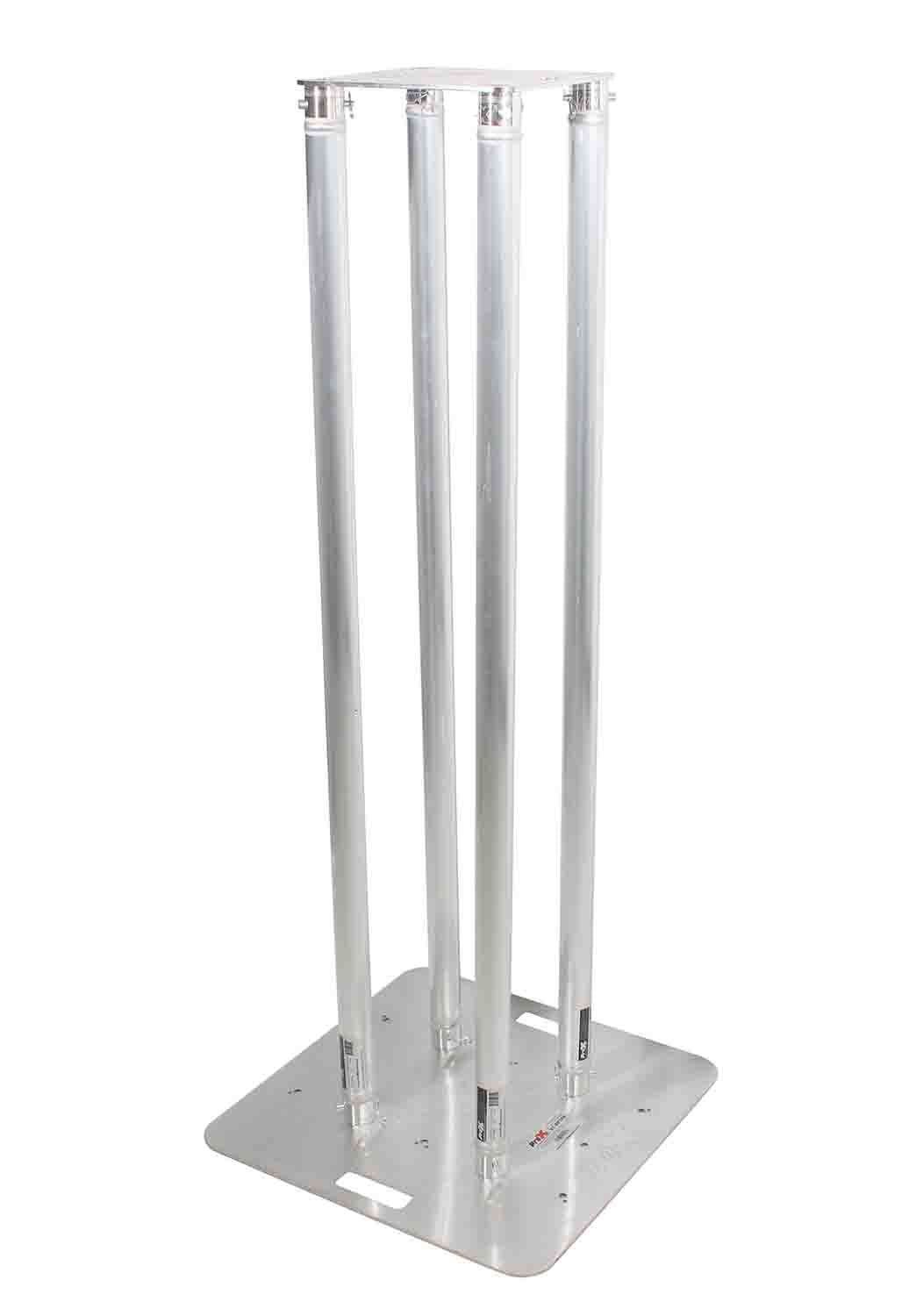 ProX XT-S4X492TOTEM, Totem Package 12" Top Plate, 24" Base Plate and Four 1.5m F31 Tubes with White Scrim Cover - 4.92 Feet - Hollywood DJ