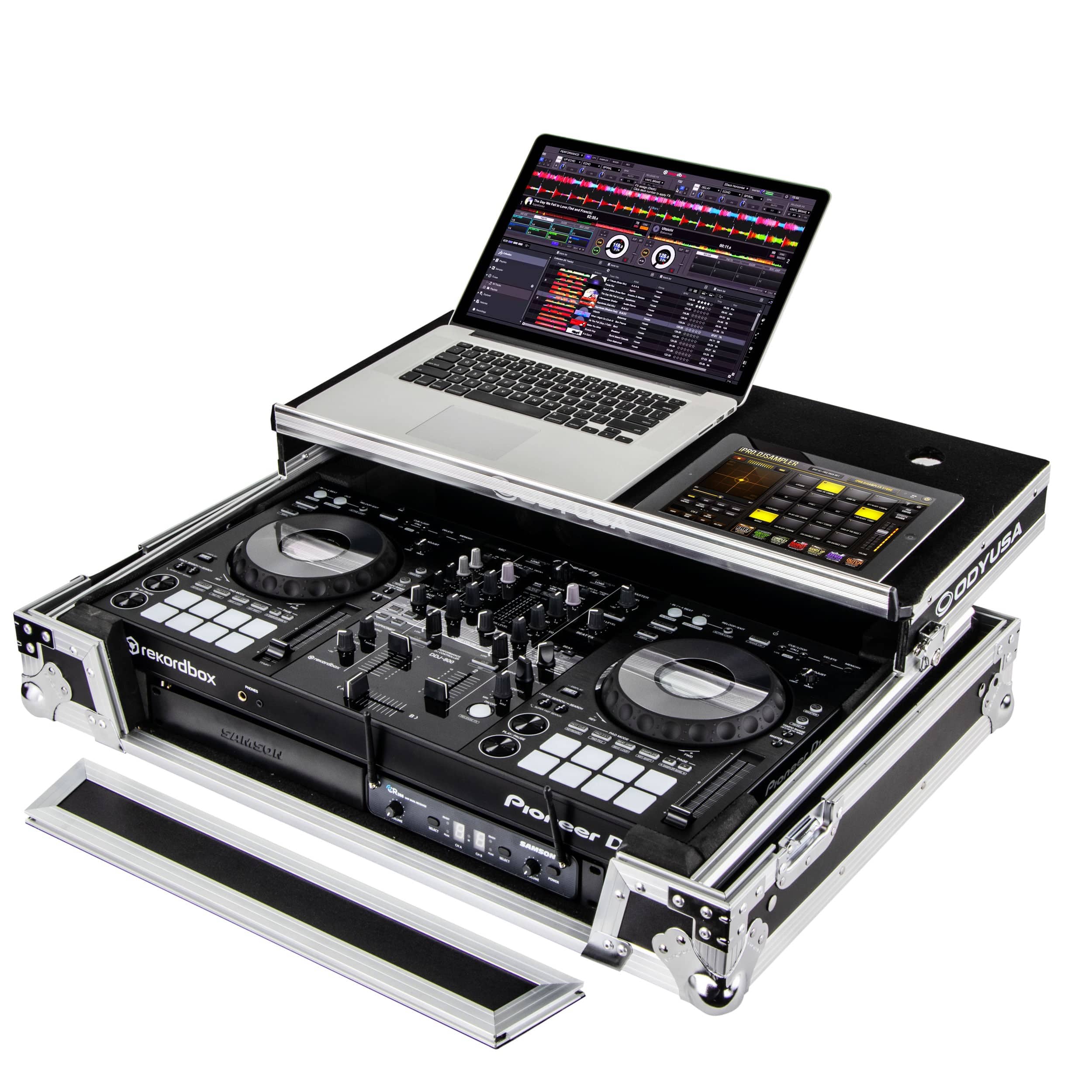 Pioneer DDJ-800 Bundle Deal Odyssey Case, Mackie MC-150 Headphones DJ Package - Hollywood DJ