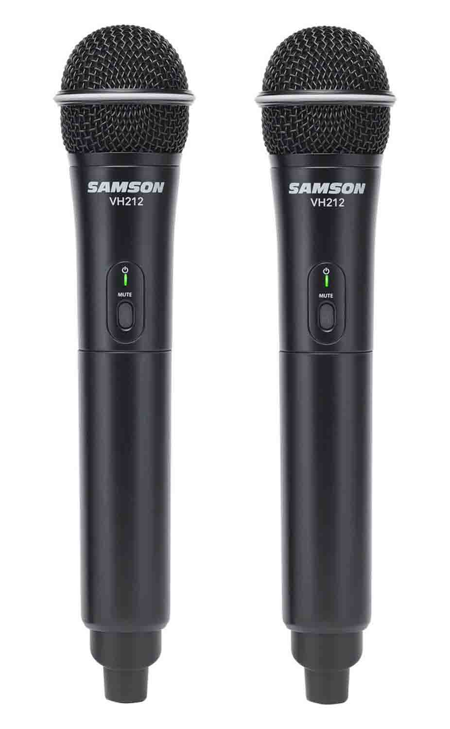 Samson SWS212HH-E, Stage 212 Frequency Agile Dual Channel Handheld VHF Wireless System - 173 to 198 MHz - Hollywood DJ