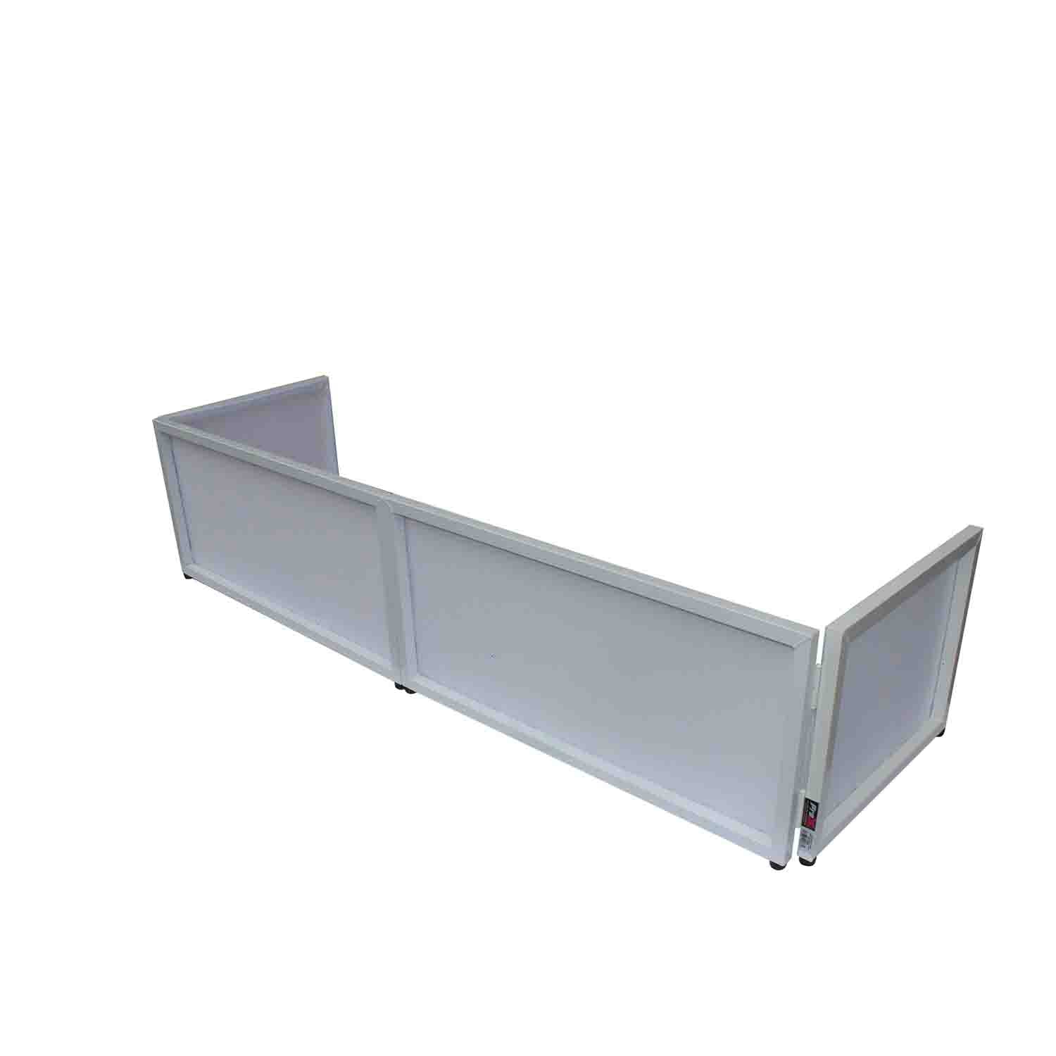 ProX XF-STTF 6 Ft Tabletop Facade Replacement Scrim Set, 2 Front Panels and 2 Side Panels - Hollywood DJ