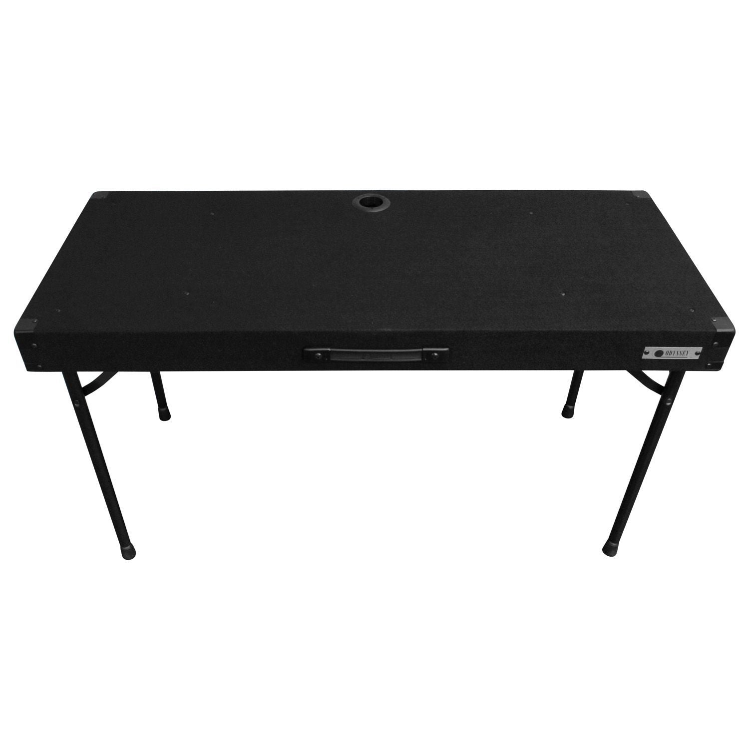 Odyssey CTBC2048, Height Adjustable 48″ x 10″ Work Surface Carpet DJ Table - Hollywood DJ