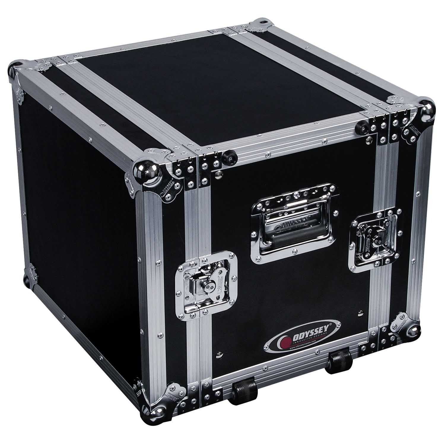 Open Box: Odyssey Cases FZER8HW 8 Space Rolling Rack - Hollywood DJ