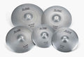 On Stage LVCP5000, Low Volume Cymbals - Polished Silver On-Stage