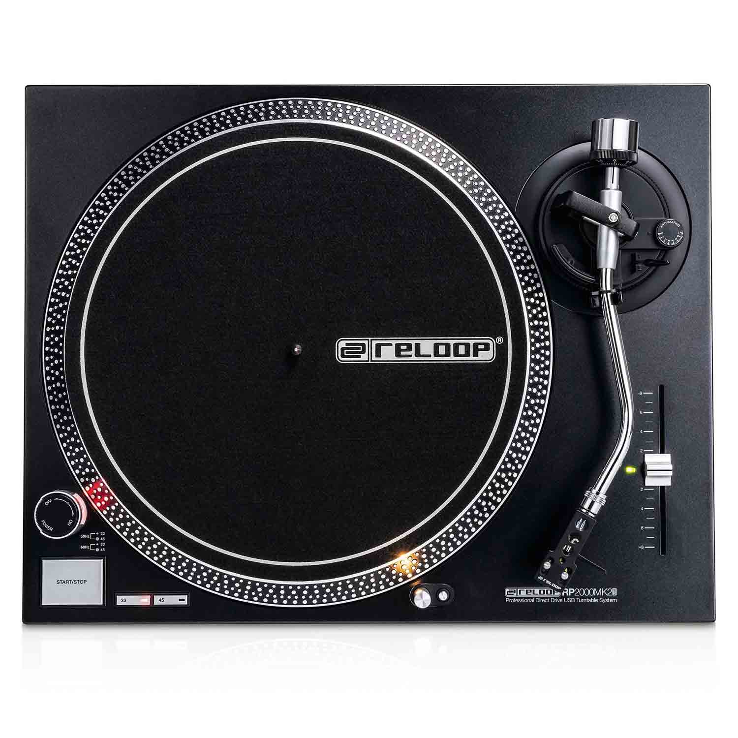 Reloop RP-2000 USB MK2 Professional Direct Drive USB Turntable System - Hollywood DJ