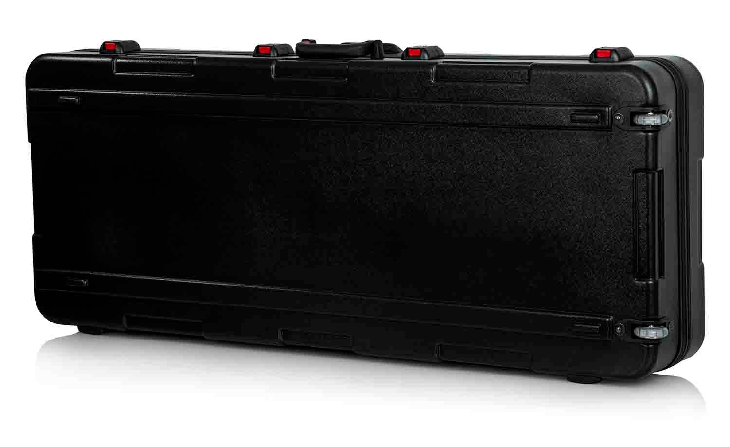 Gator Cases GTSA-KEY76D Keyboard Case for Extra Deep 76-note Keyboards with Wheels - Hollywood DJ