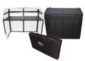 ProX XF-MESA-MK2 DJ Facade Table Station with White & Black Scrims and Padded Carry Bag - Hollywood DJ