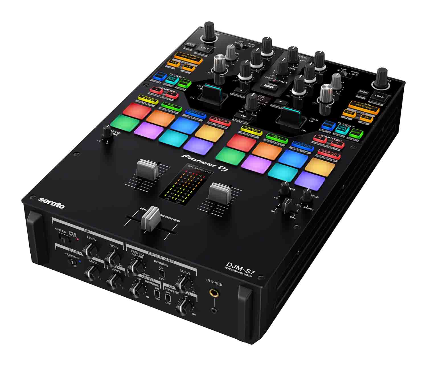 B-STOCK: Pioneer DJ DJM-S7 Scratch-Style 2-Channel Performance DJ Mixer - Black - Hollywood DJ