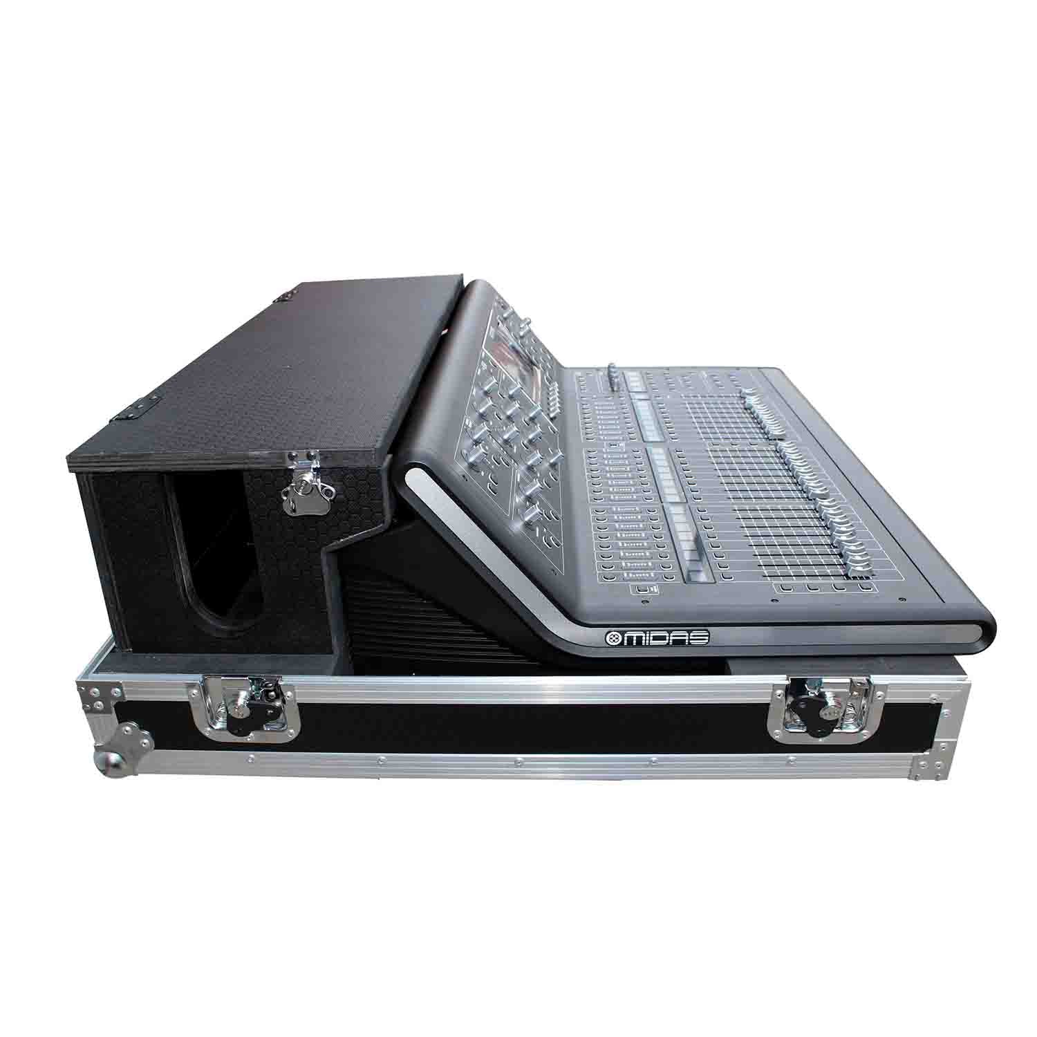 ProX XS-MIDM32DHW DJ Flight Case For Midas M32 Console with Doghouse and Wheels - Hollywood DJ