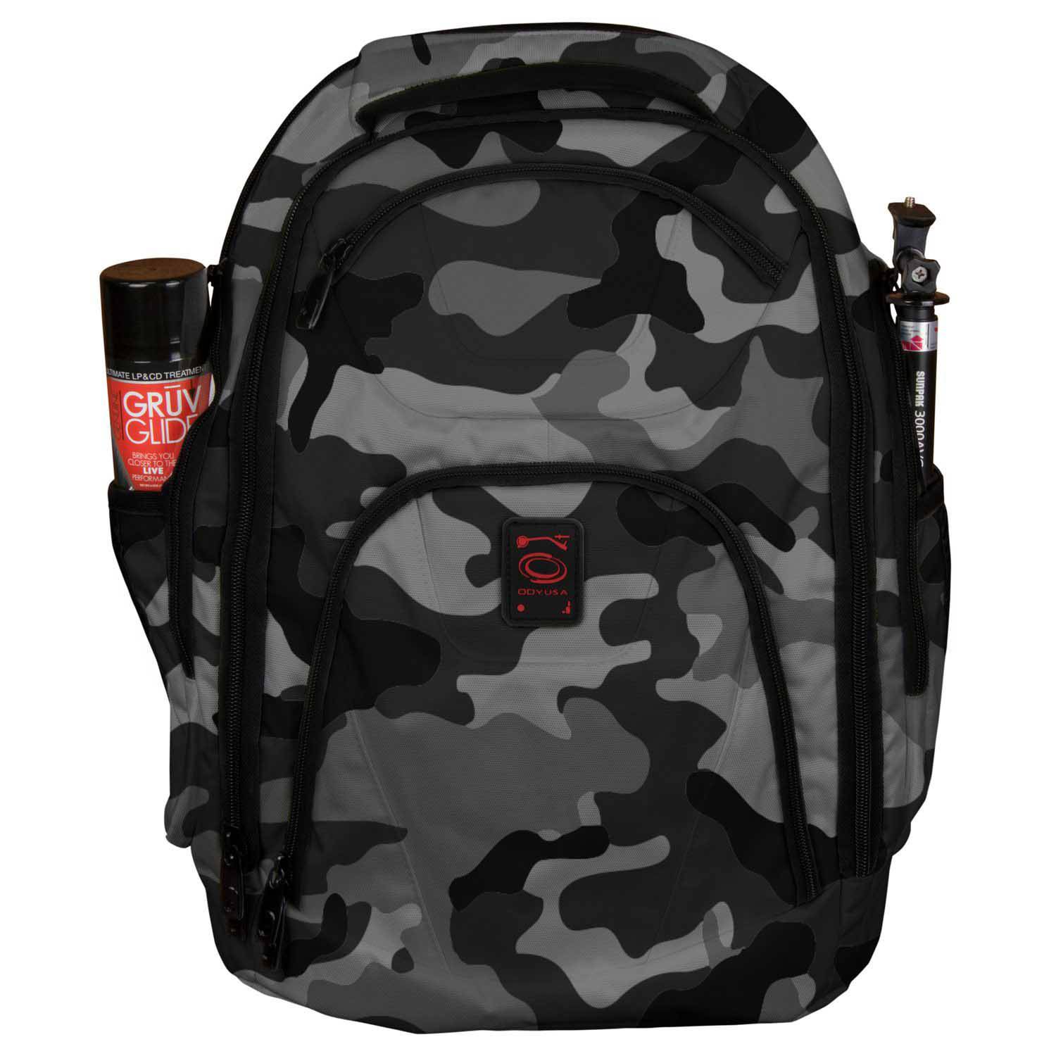 Odyssey BPBACKTRAKXLGYC Backtrak XL DJ Backpack Gray Camouflage - Hollywood DJ