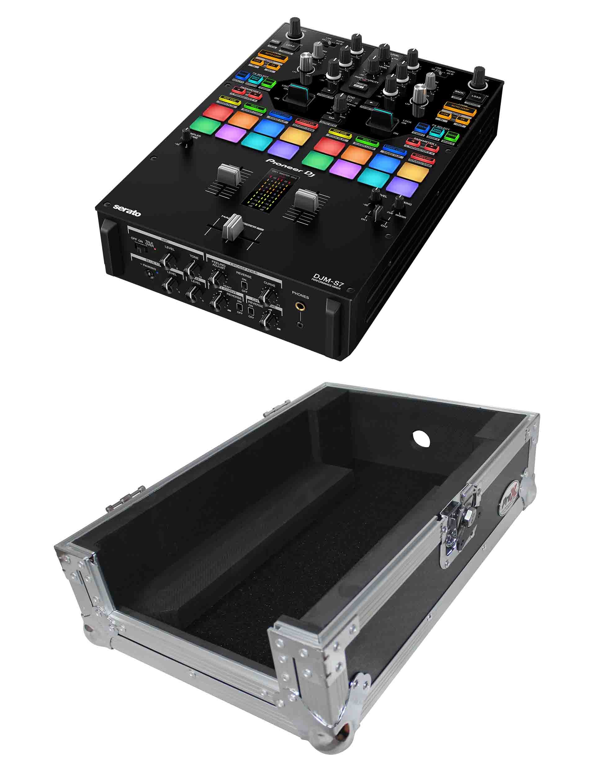 Pioneer DJ 2-Channel DJ Mixer S7 Package with Flight Case by Pioneer DJ