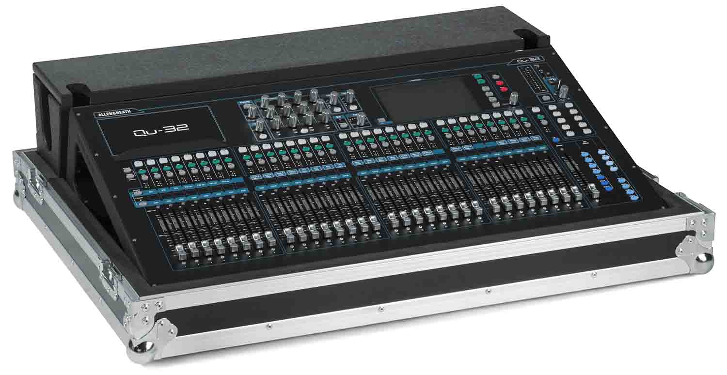 Gator Cases G-TOURQU32 Flight Case for Allen & Heath QU32 Mixing Console with Doghouse Design - Hollywood DJ