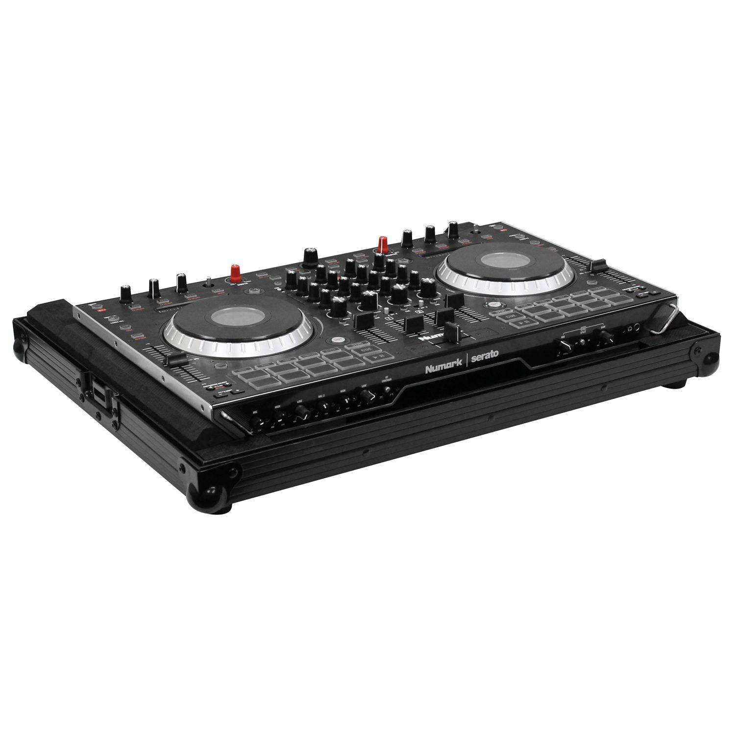 Odyssey FRNS6IIBL Low Profile Numark NS6II Case - Black - Hollywood DJ