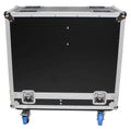 ProX X-RCF-ST15SMA Flight Case for Two RCF ST 15-SMA Stage Monitors with 4 Inch Casters - Hollywood DJ
