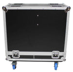 ProX X-RCF-ST15SMA Flight Case for Two RCF ST 15-SMA Stage Monitors with 4 Inch Casters - Hollywood DJ