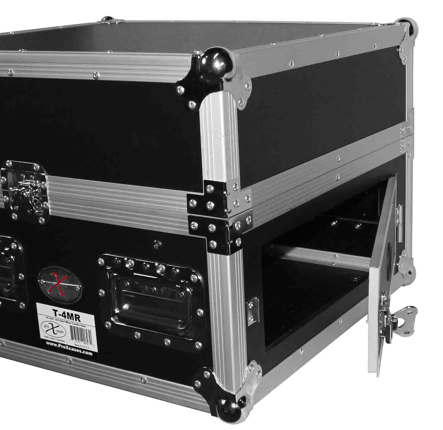 ProX T-4MRSSMK2 4U Rack x 10U Top Mixer DJ Combo Flight Case - Hollywood DJ