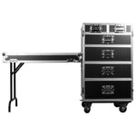 Odyssey FZWB6WDLX DJ Flight Case for Deluxe Six Drawer Workbox Tour with Casters and Side Table Odyssey