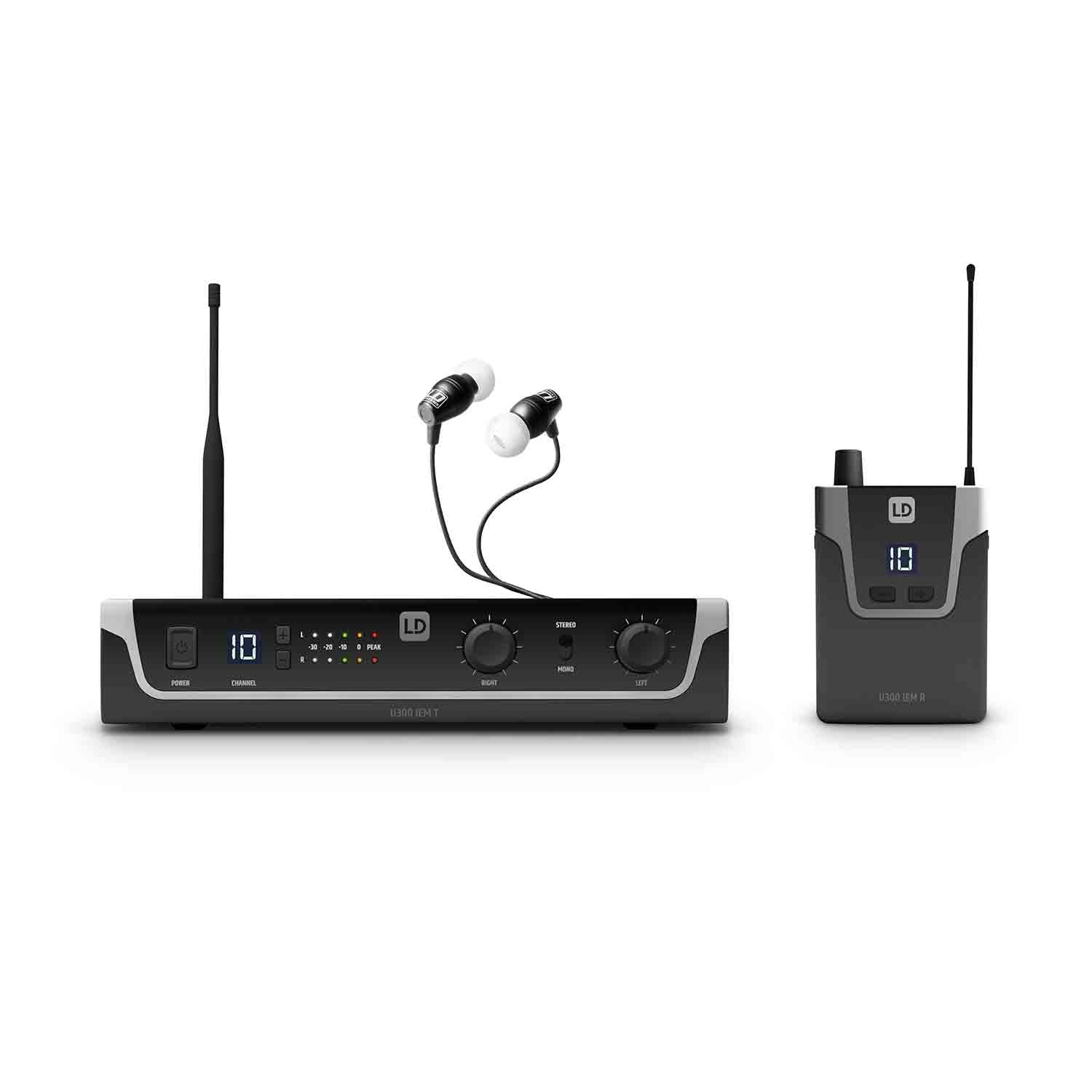 LD Systems U305.1 IEM HP In-Ear Monitoring System with Earphones (514 – 542 MHz) - Hollywood DJ