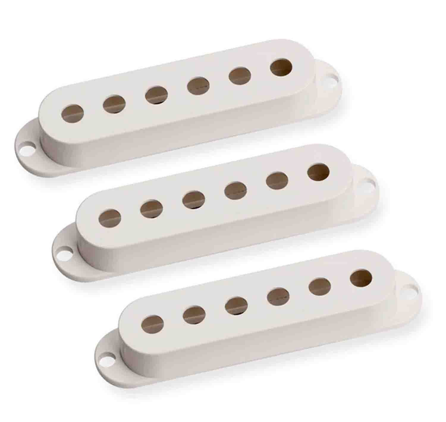 Seymour Duncan Strat Pickup Cover Set Of 3 No Logo Parchment 11800-01-P-NL - Hollywood DJ