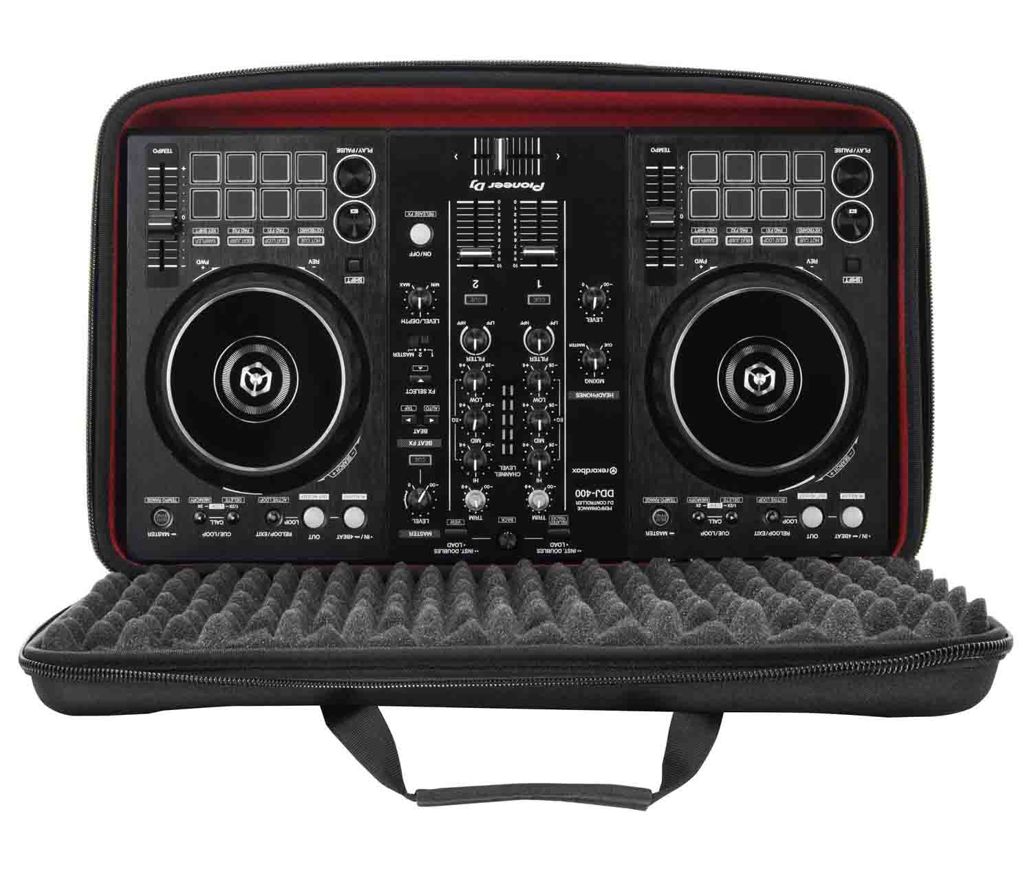 Odyssey B2200003 Redline Soft Case Series for Pioneer DDJ-FLX4, DDJ-400 DDJ-RB Traktor S2 MK3 Controllers - Hollywood DJ