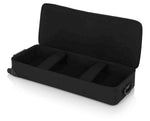 Gator Cases GK-49 Rigid EPS Foam Lightweight DJ Case for 49 Note Keyboards with Wheels - Hollywood DJ