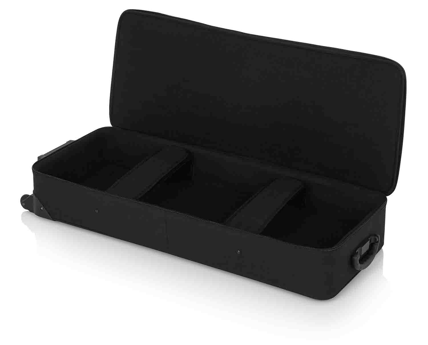 Gator Cases GK-49 Rigid EPS Foam Lightweight DJ Case for 49 Note Keyboards with Wheels - Hollywood DJ