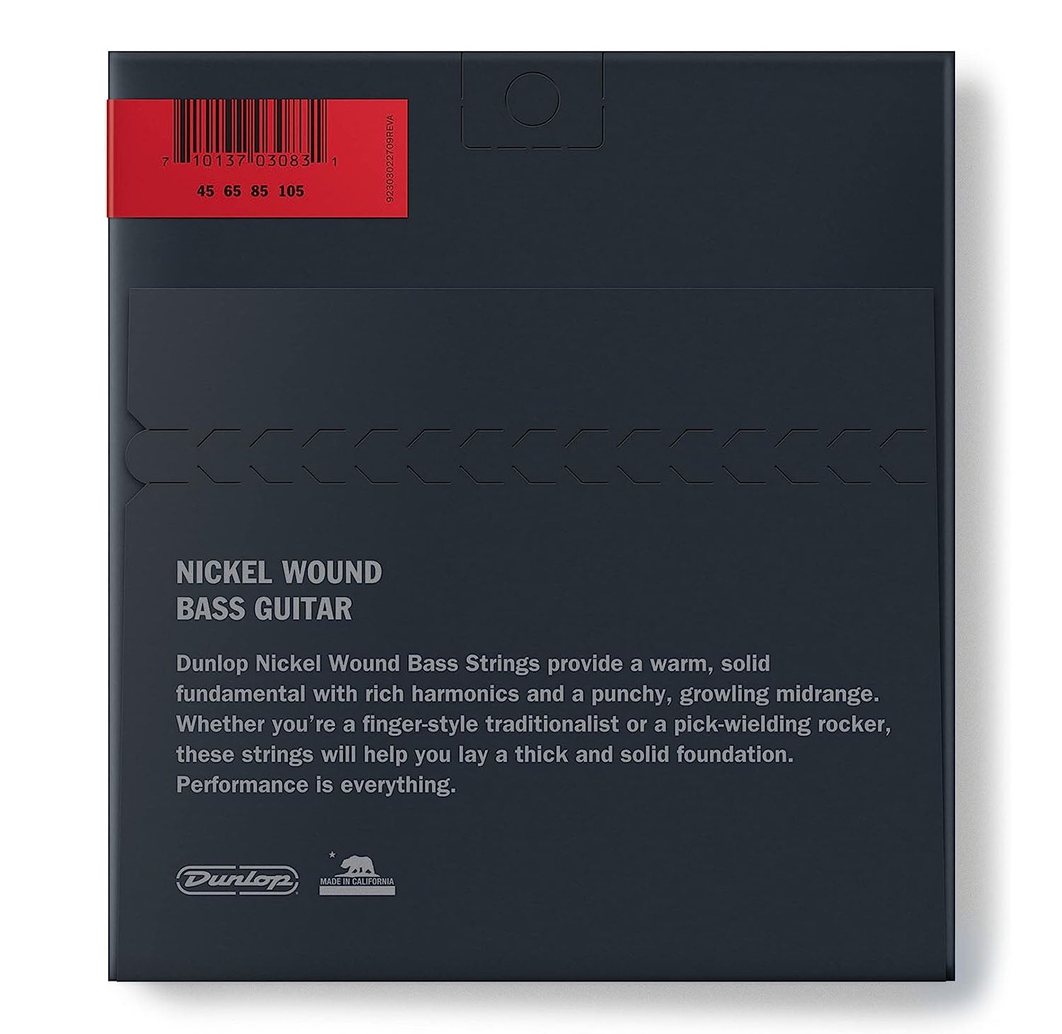 Dunlop DBN45105 Nickel Wound Steel Bass Guitar Strings - Hollywood DJ