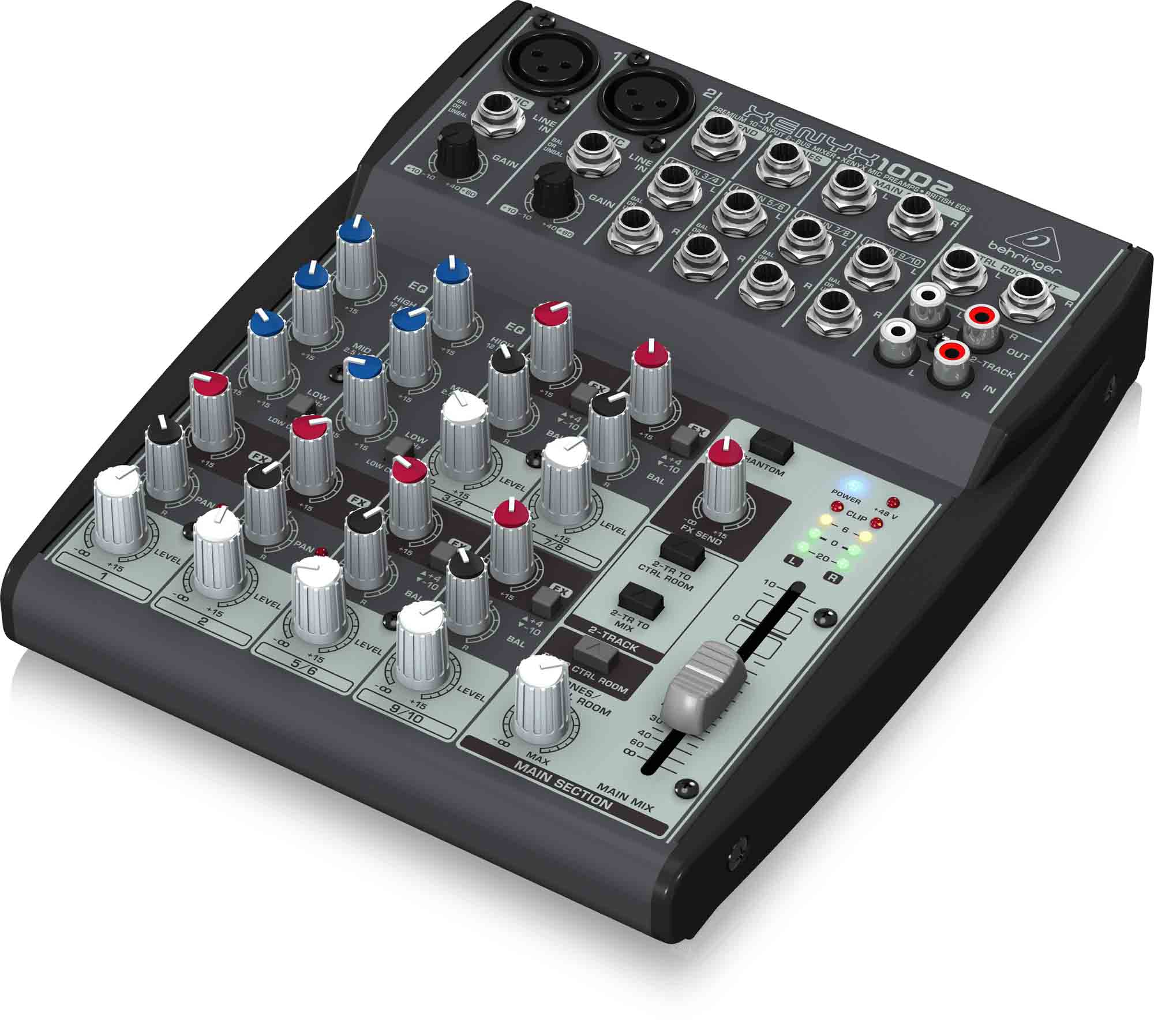 B-Stock:Behringer 1002 Premium 10-Input 2-Bus Mixer with XENYX Mic Preamps and British EQs - Hollywood DJ