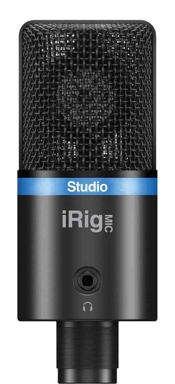 IK Multimedia iRig Mic Studio Digital Microphone for iOS, Mac, PC and Android - Black - Hollywood DJ