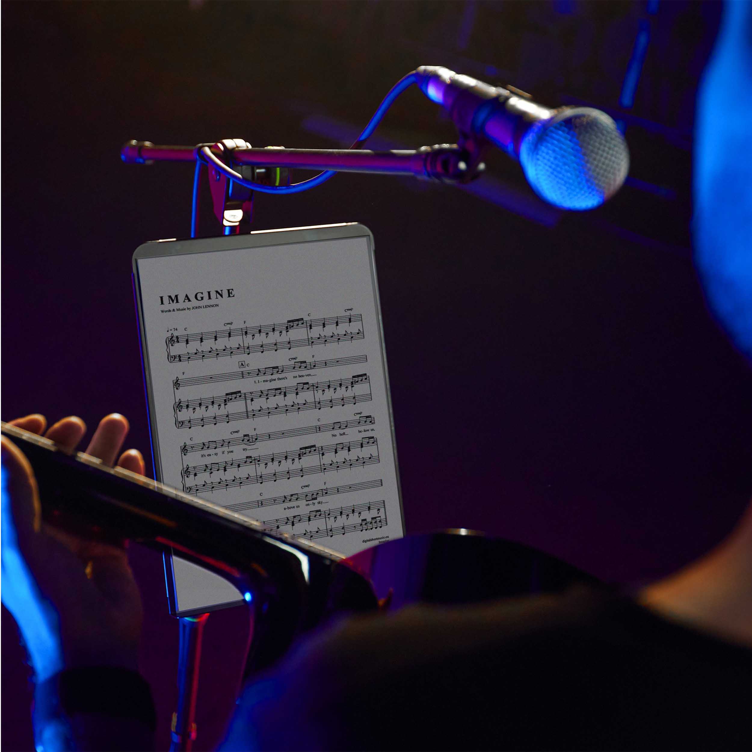 Gravity NS MS 02, Traveler Sheet Music Holder - Hollywood DJ
