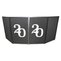 ProX XF-S2020X2 Set of Two 2020 Numerical Facade Enhancement Scrims - White Numbers on Black - Hollywood DJ