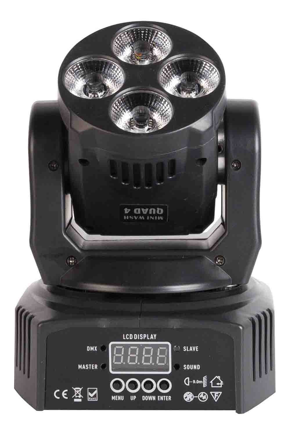 Colorkey CKU01-5033 Mover Miniwash QUAD 4 Compact Moving Head Wash Light - Hollywood DJ