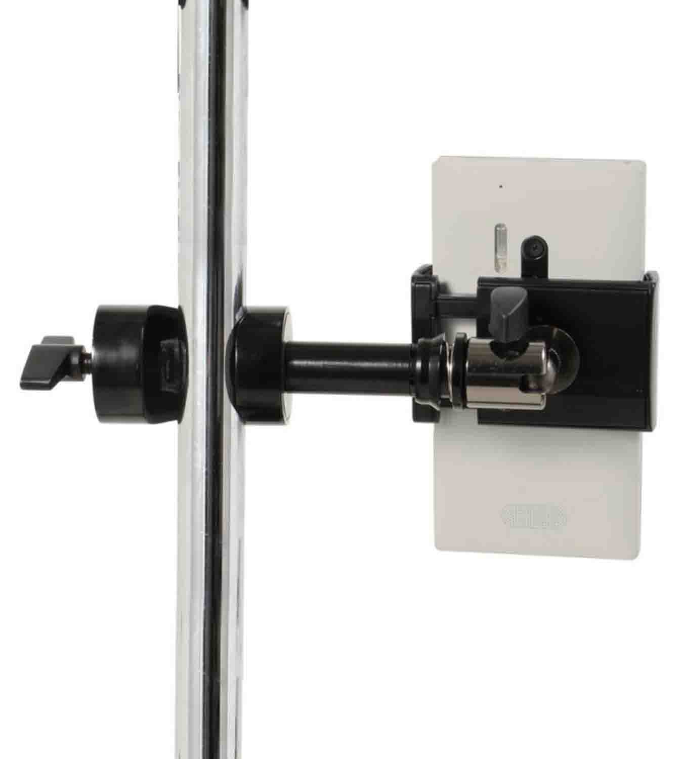 OnStage TCM1901 Grip-On Universal Device Holder System with Round Clamp - Black - Hollywood DJ