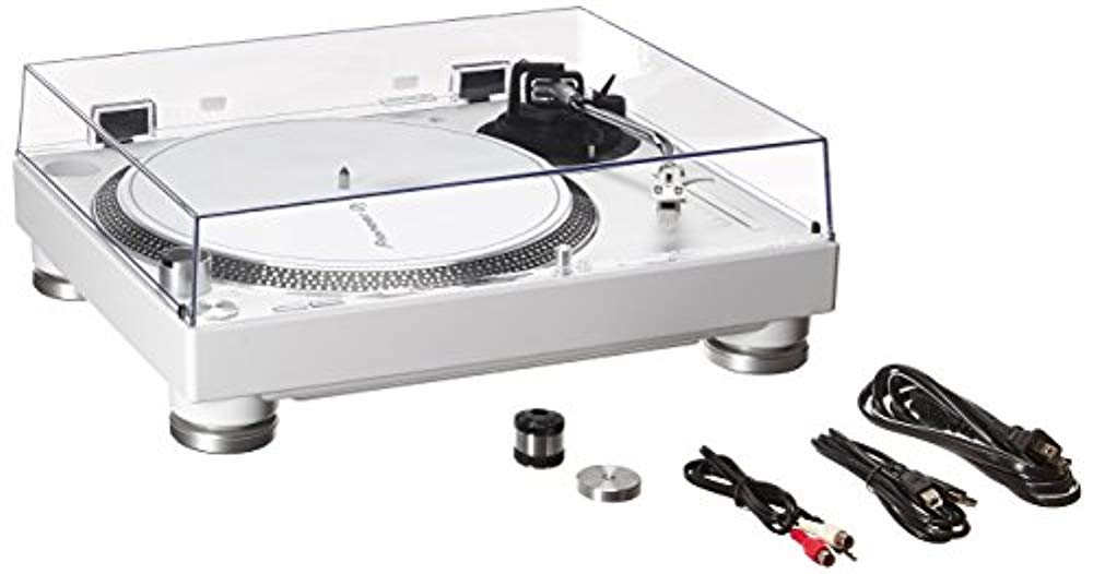 Open BoX:Pioneer DJ PLX-500W High Torque Direct Drive Turntable (White) | Open Box - Hollywood DJ