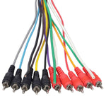 ProX XC-MEDOOZA100, 10 RCA Channel + 3 Power Cable for Marine and Car Audio - 100 Feet - Hollywood DJ