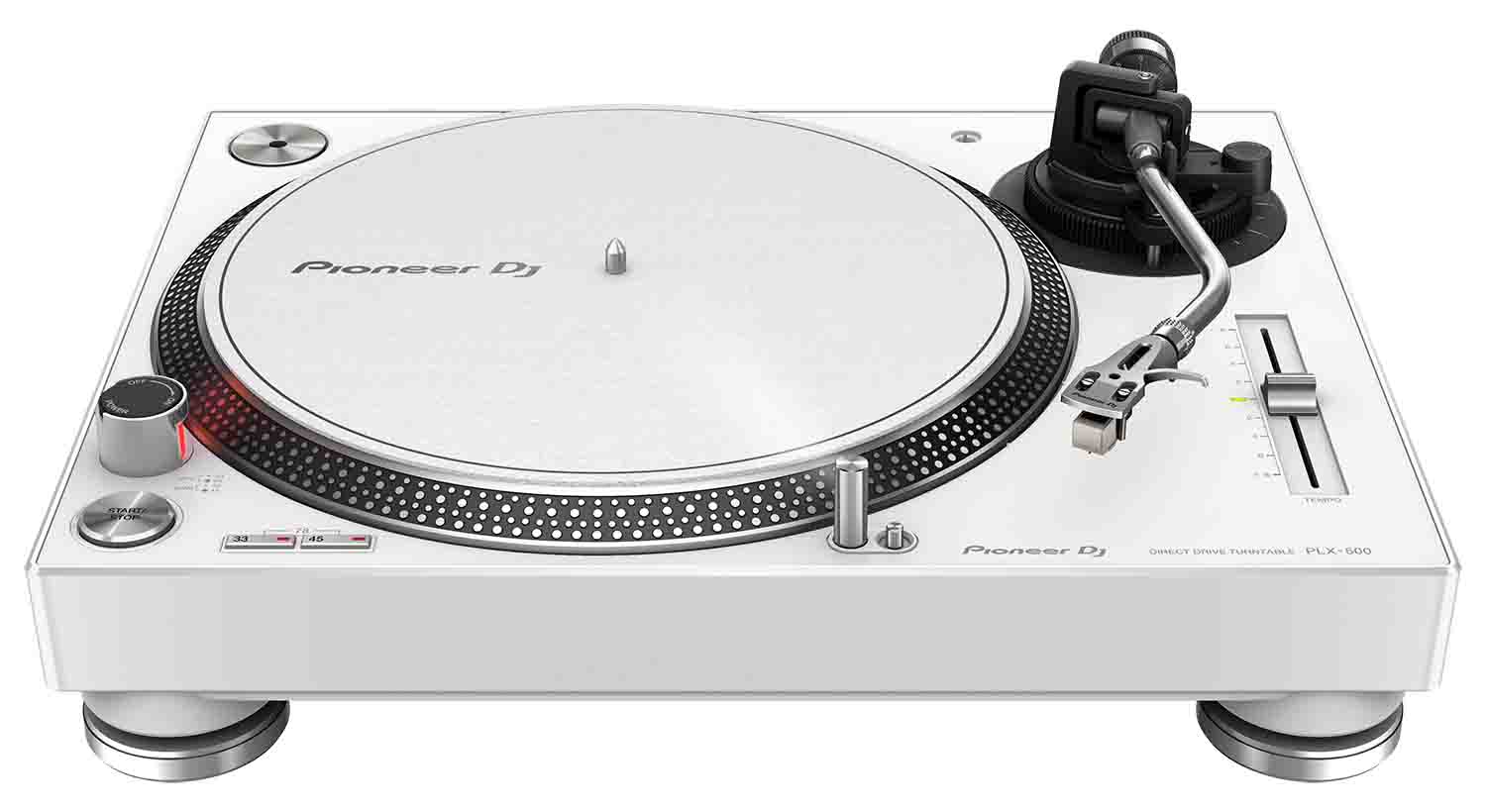Pioneer DJ PLX-500 Direct Drive Turntable - White - Hollywood DJ
