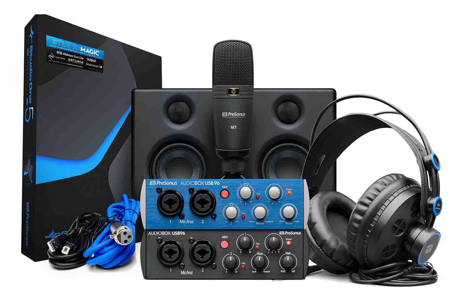 PreSonus AudioBox Studio Ultimate Bundle Deluxe Hardware Software Recording Collection - Hollywood DJ