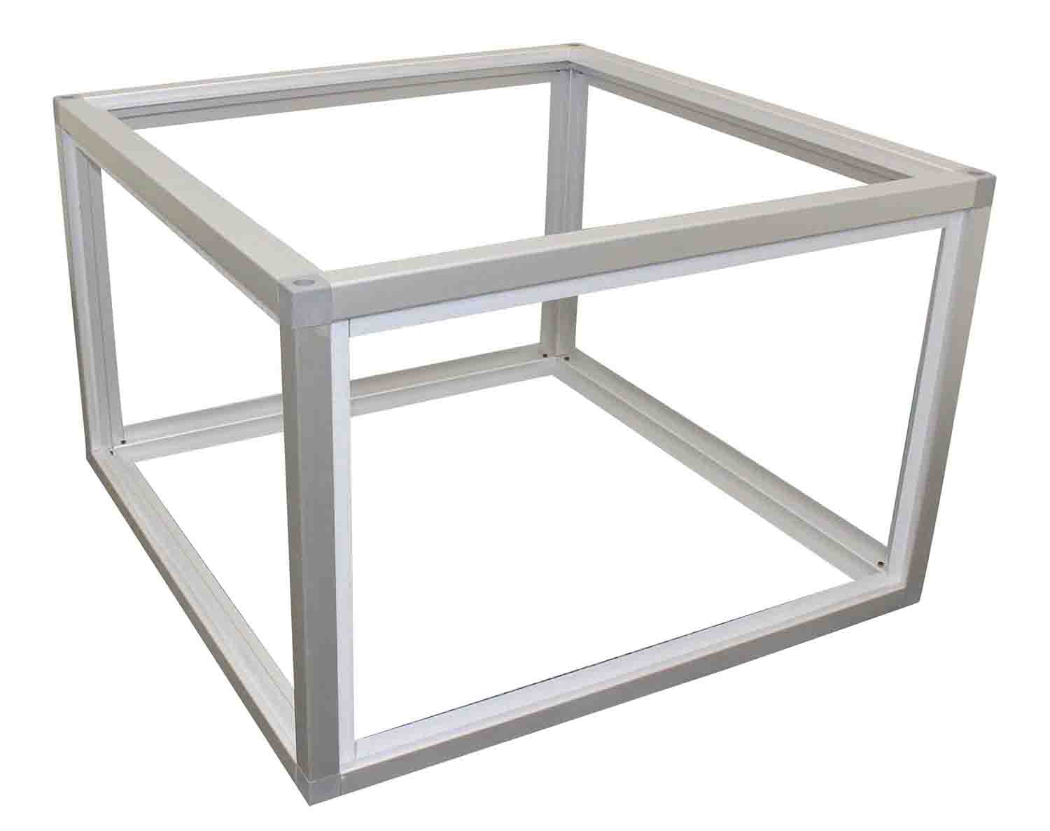 ProX XSA-2X2-16 LUMOStage 16-Inch High Acrylic Platform Riser Section with Clamps And 2 Side Acrylic Covers - Hollywood DJ