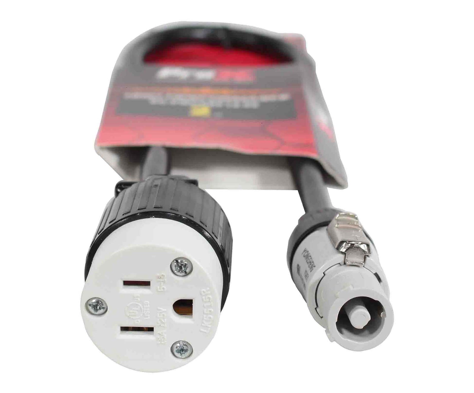 ProX XC-PWCGEF12-02, 12AWG Gray to 120 VAC NEMA15R Female Edison Power for Powercon Compatible Devices - 2 Feet by ProX Cases