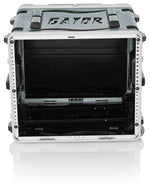 Gator Cases GRR-8L Rolling Molded 8U Rack Case - Hollywood DJ