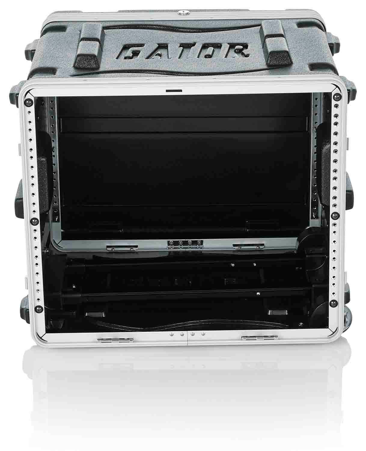 Gator Cases GRR-8L Rolling Molded 8U Rack Case - Hollywood DJ