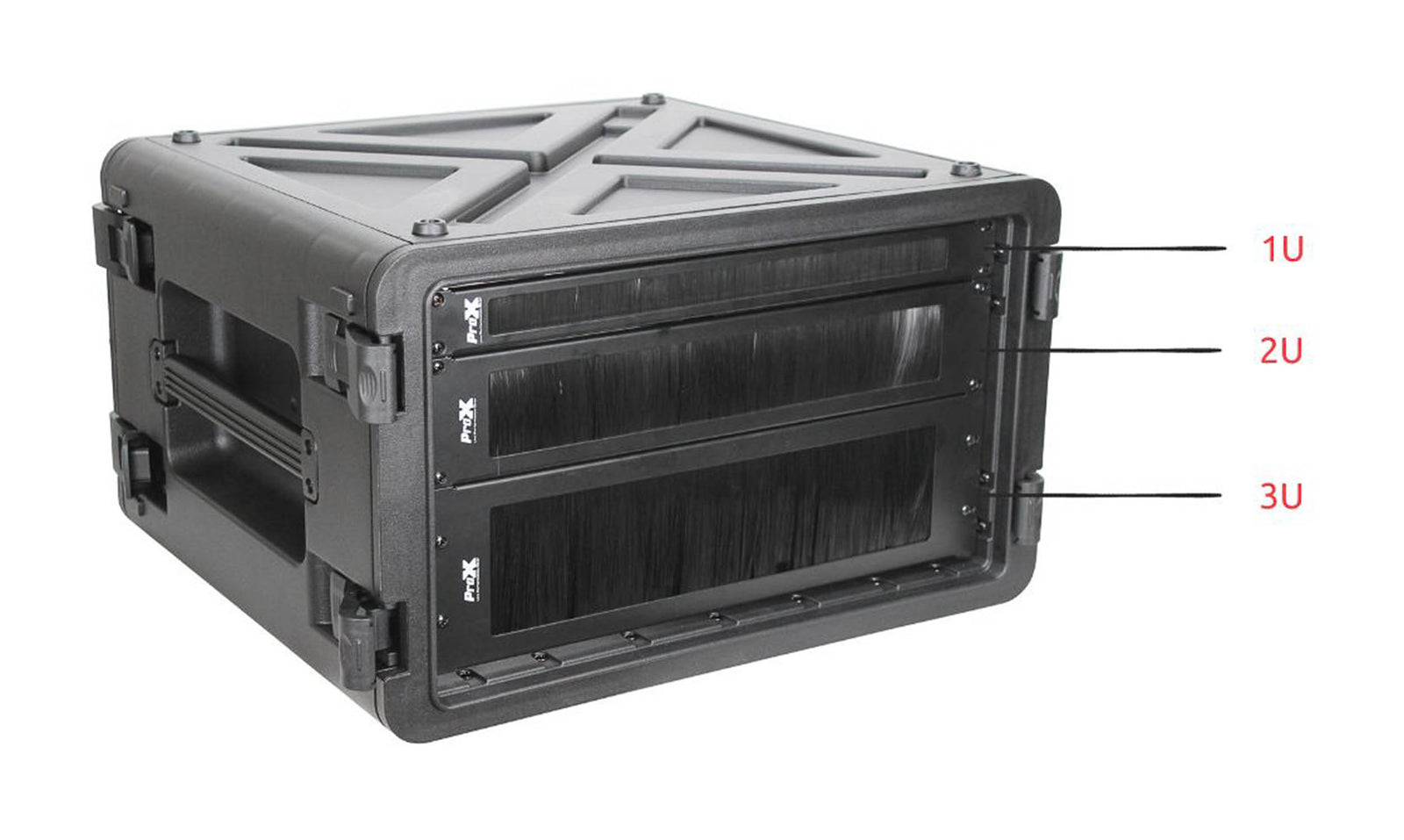 ProX T-P2BR, 2U Rack Panel Brush Cable Management Slot Strips by ProX Cases