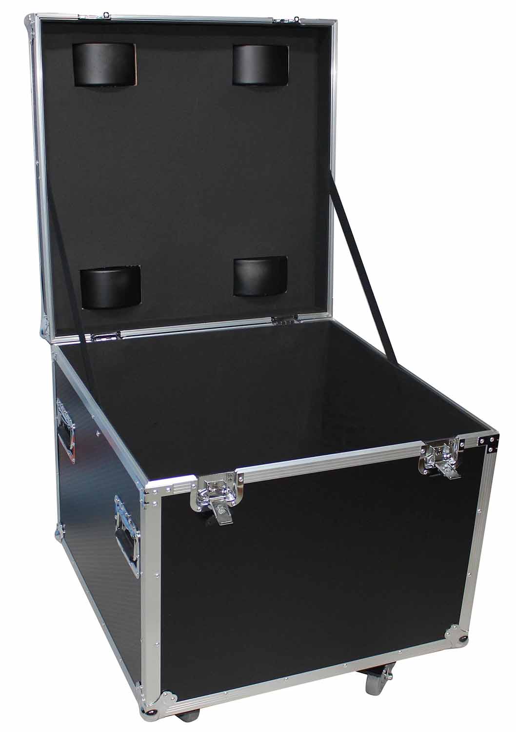 ProX XS-UTL6 Heavy Duty Utility Trunk Case with Caster Cups 4 4" Casters - 29.5" x 29.5" x 29" - Hollywood DJ