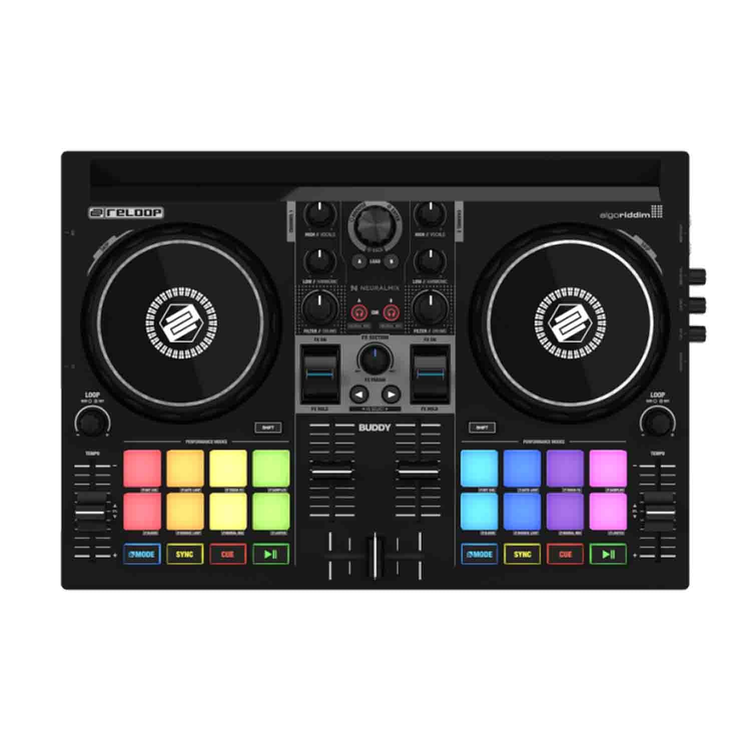 B-Stock: Reloop BUDDY Compact 2-Channel DJ Controller for iOS/iPAD, Android Mac and Pc - Hollywood DJ