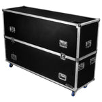 Odyssey FZ2FSM75W Dual 75″ Flat Screen Monitor Case with Casters - Hollywood DJ