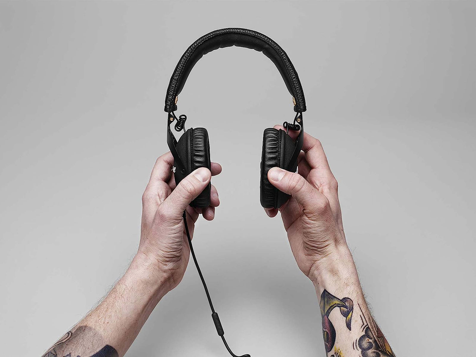 Marshall Headphones M-ACCS-00152 Over the Ear Corded Monitor Headphones - Black - Hollywood DJ